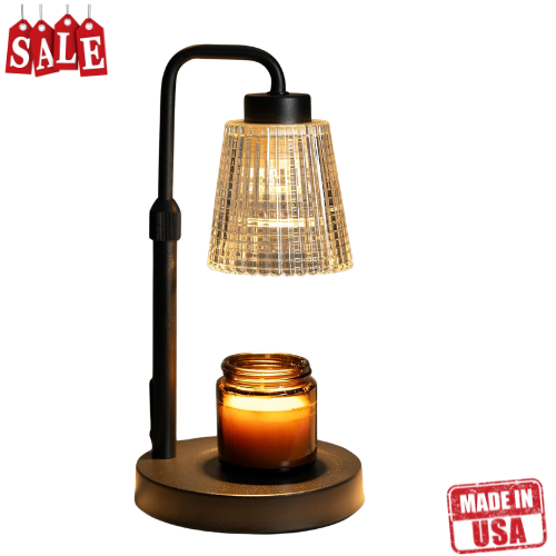 Candle Warmer Lamp with Timer – Wax Melt Warmer for Jar Candles with 2 Bulbs